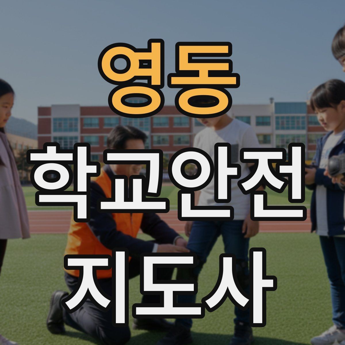 영동 학교안전지도사 자격증 신학기 등하교 혼잡 대비 요령