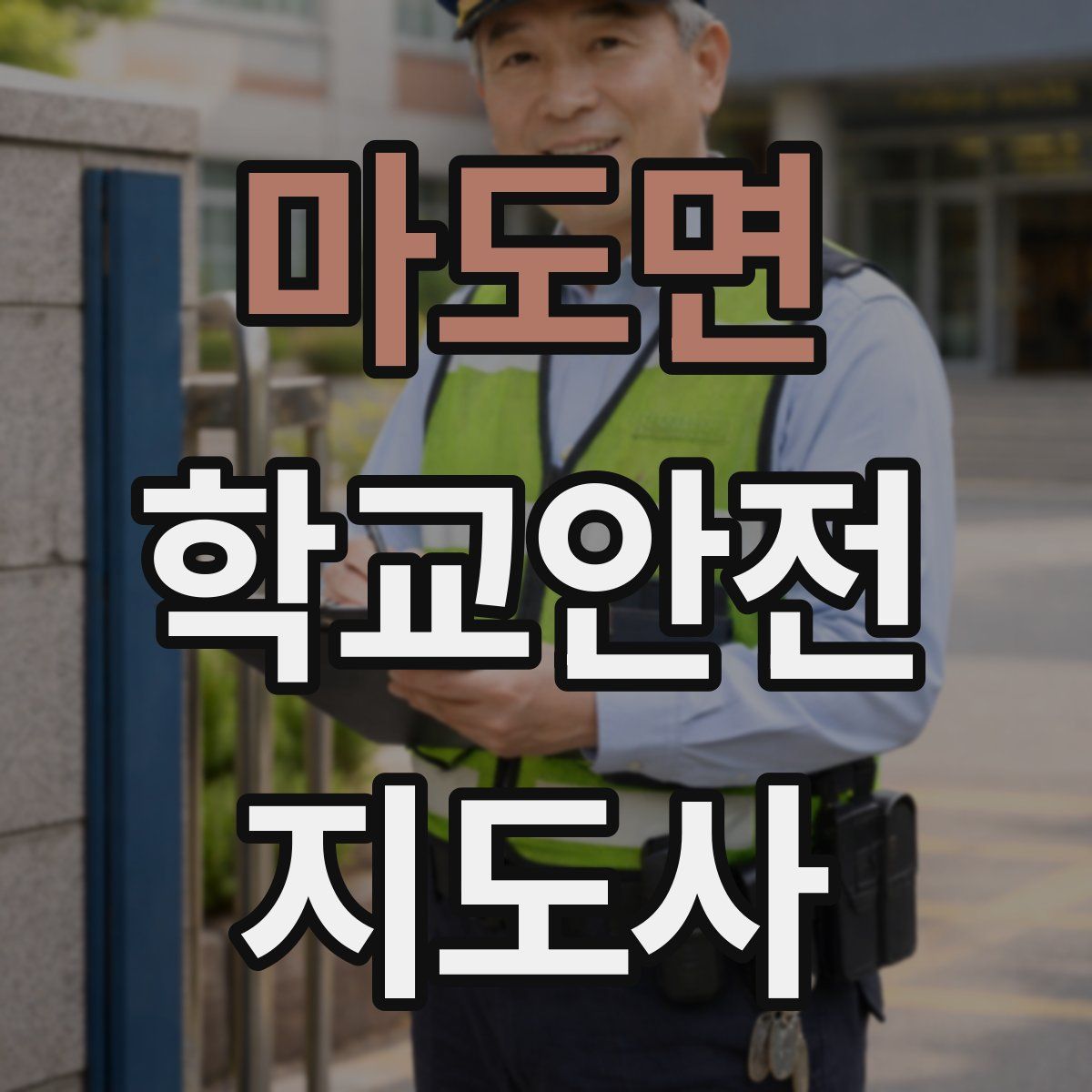 마도면 학교안전지도사 자격증