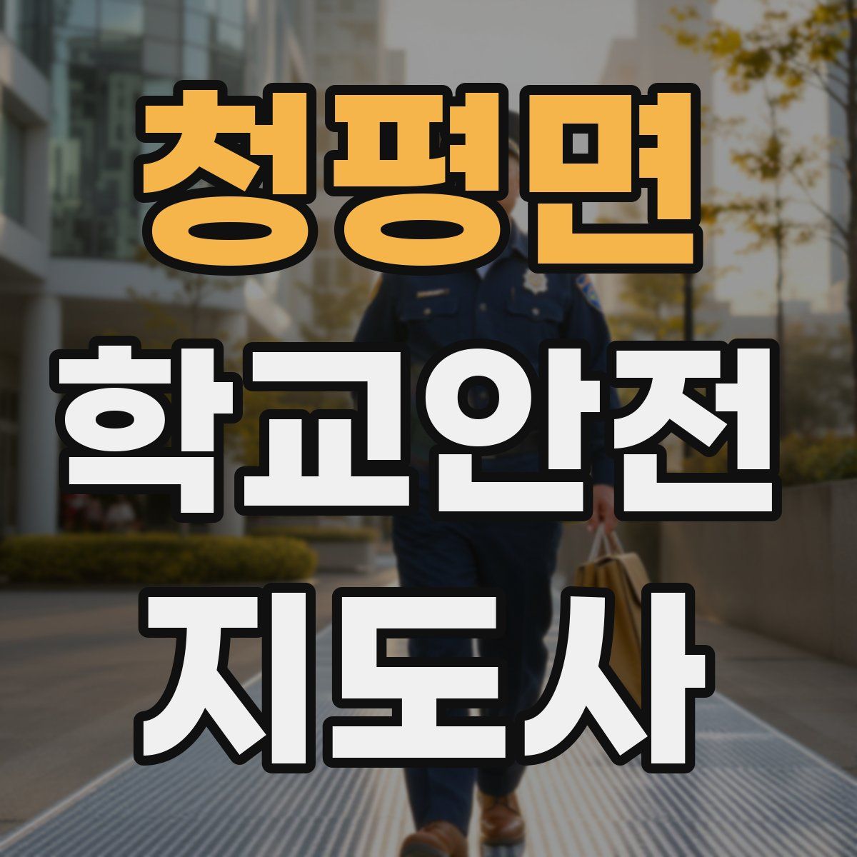 청평면 학교안전지도사 자격증