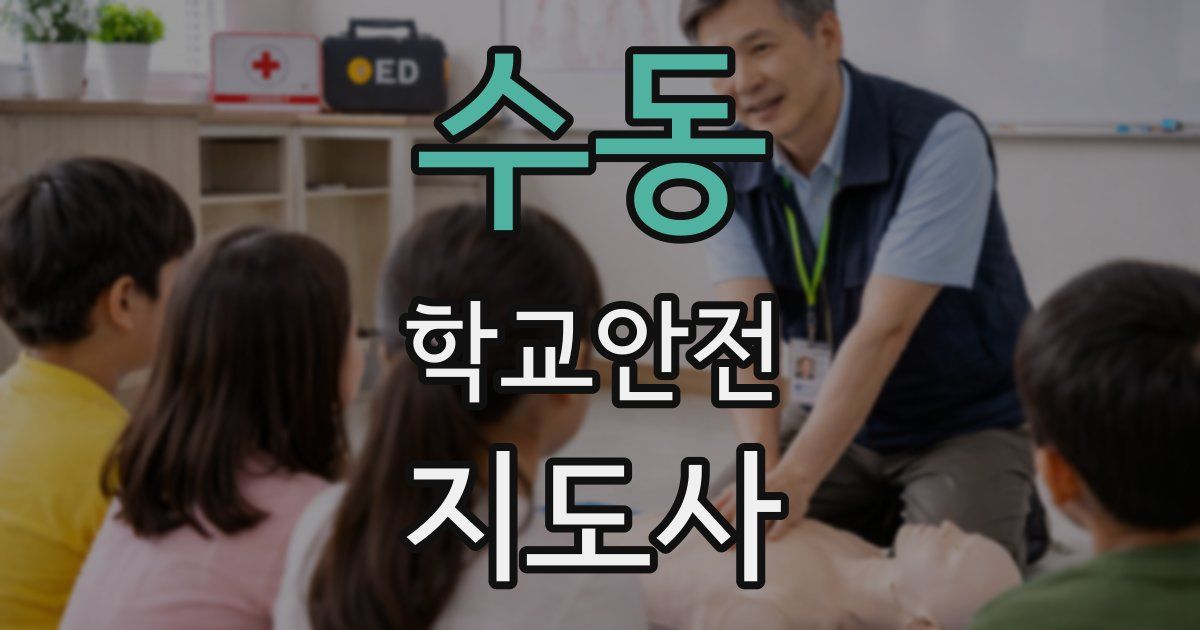 수동 학교안전지도사 자격증