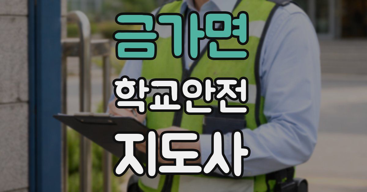 금가면 학교안전지도사 자격증