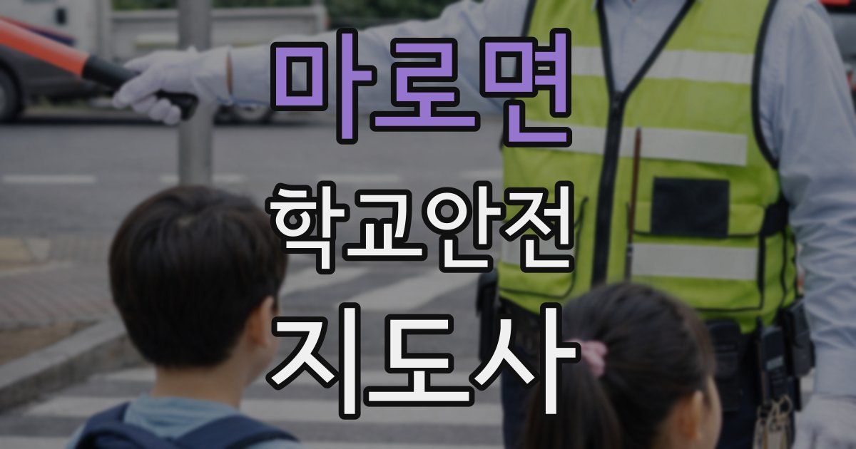 마로면 학교안전지도사 자격증