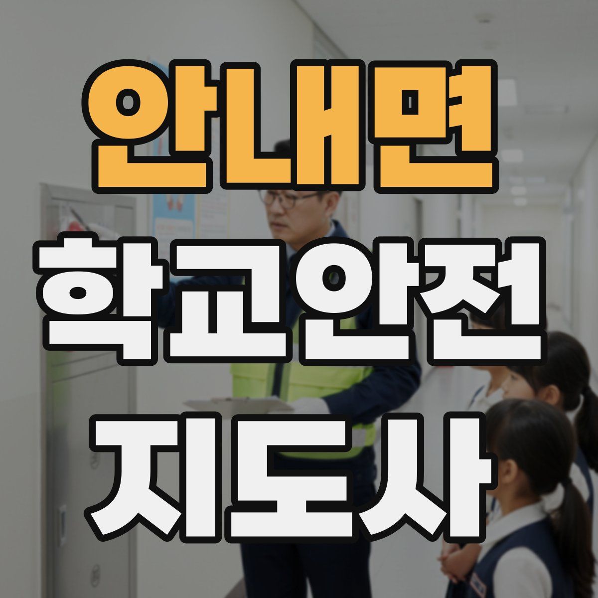 안내면 학교안전지도사 자격증