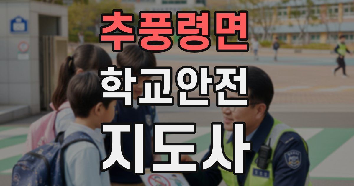 추풍령면 학교안전지도사 자격증