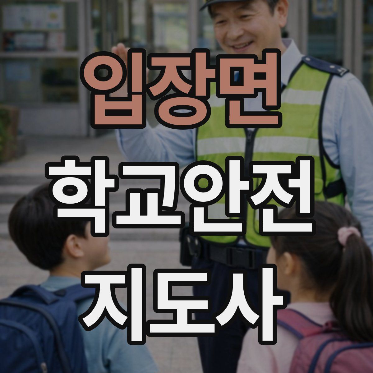 입장면 학교안전지도사 자격증