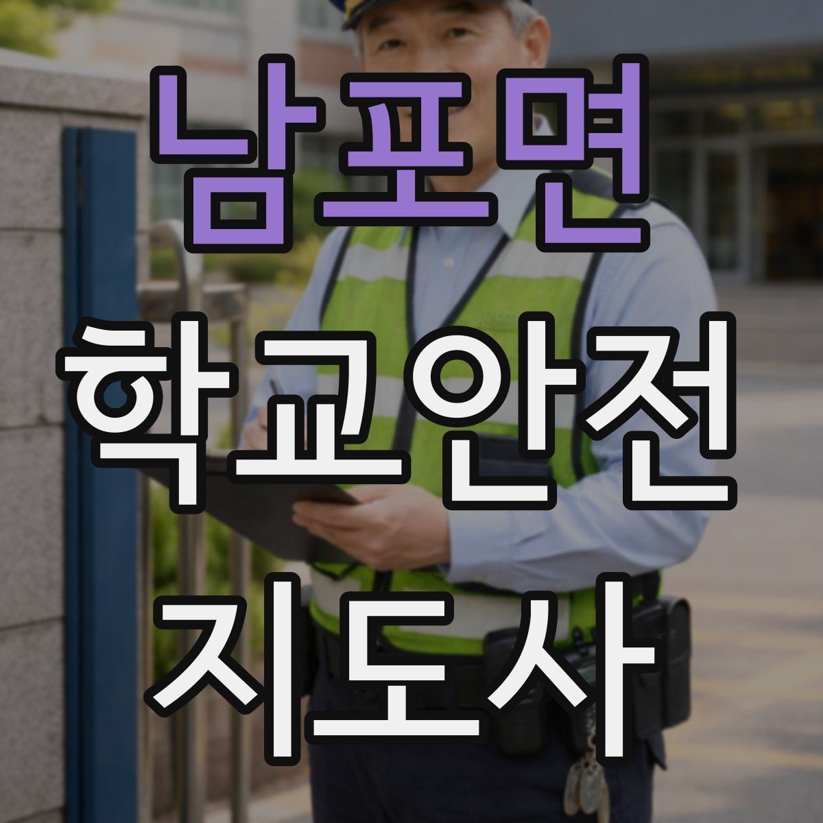 남포면 학교안전지도사 자격증 고학년 지도에서 자주 생기는 변수