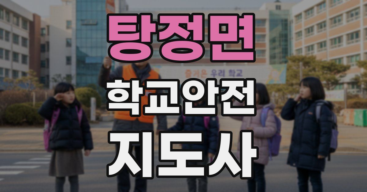 탕정면 학교안전지도사 자격증