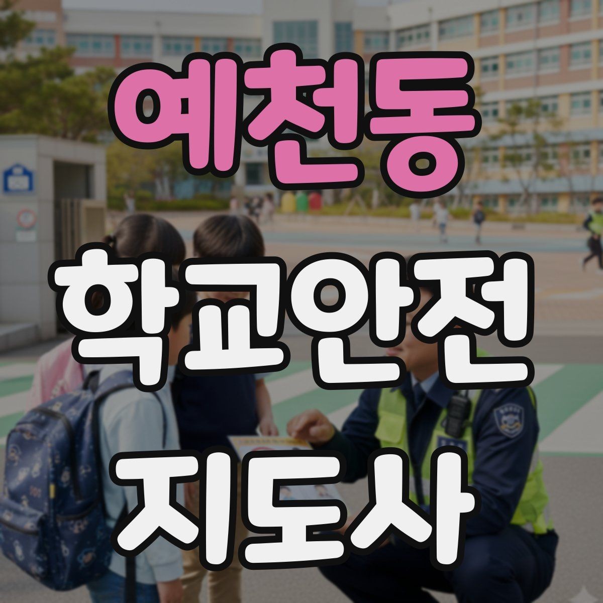 예천동 학교안전지도사 자격증 신호등 없는 교차로에서 지도할 때 주의점