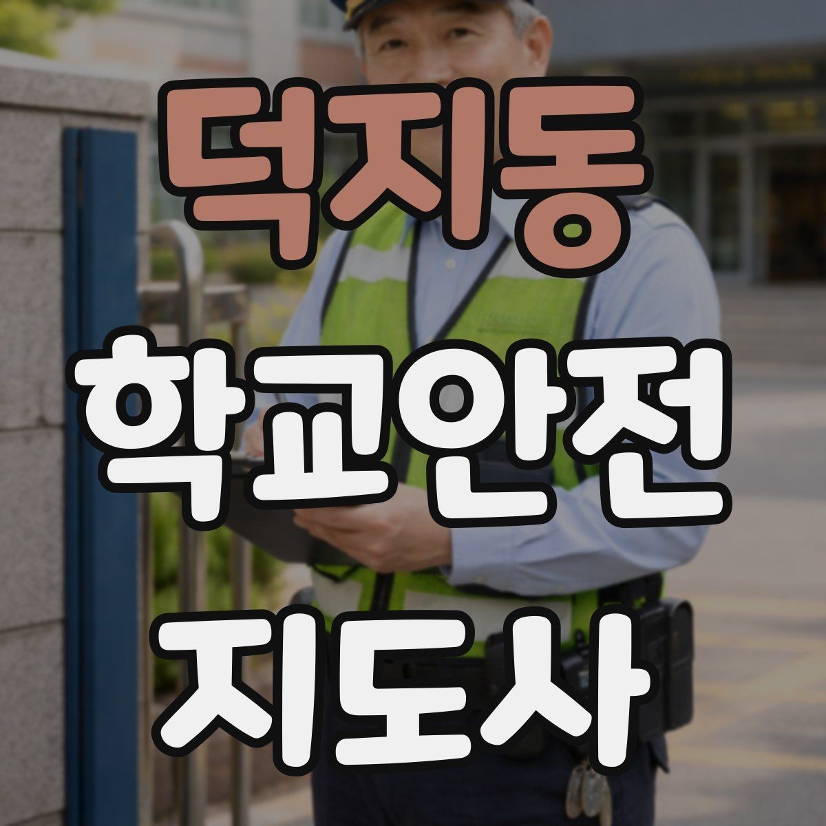 덕지동 학교안전지도사 자격증 길 잃은 학생을 만났을 때 대응 순서