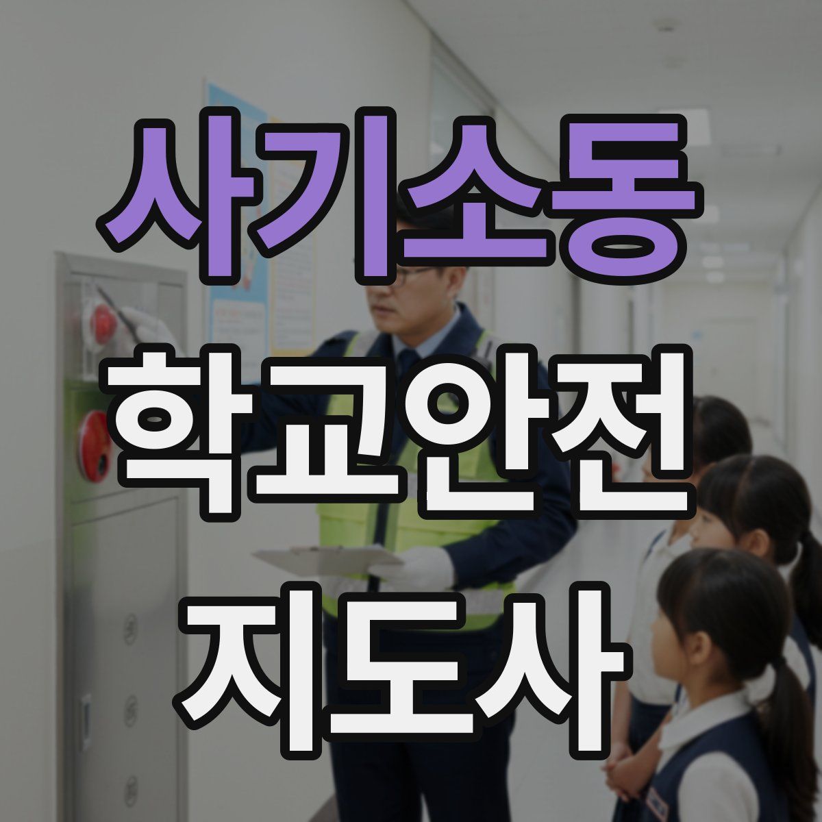 사기소동 학교안전지도사 자격증