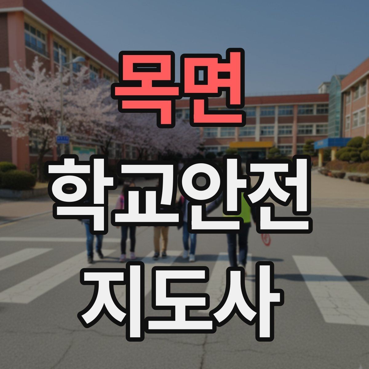 목면 학교안전지도사 자격증 등굣길 교통 지도 실전 팁