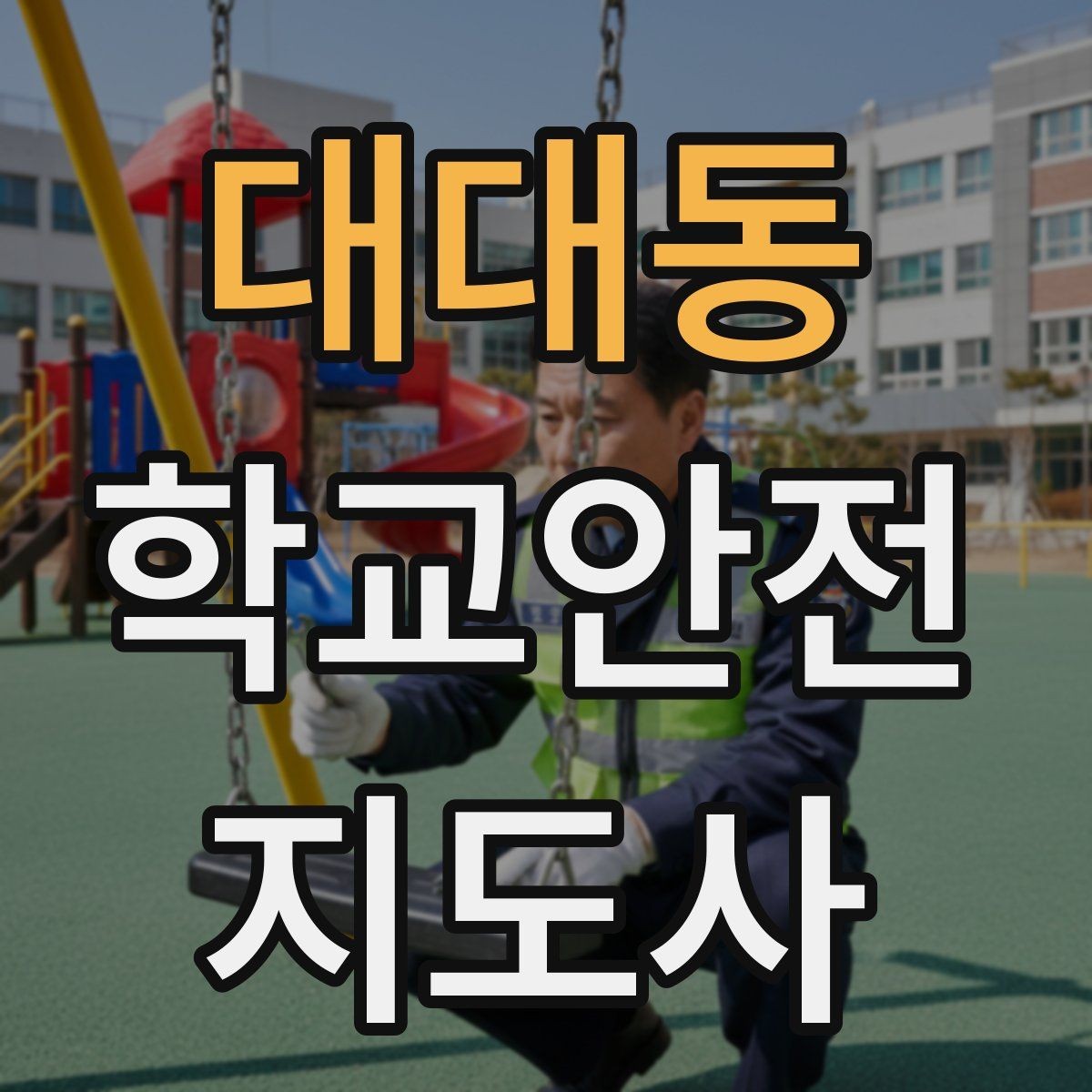 대대동 학교안전지도사 자격증 학교 주변 공사 현장 있을 때 대비