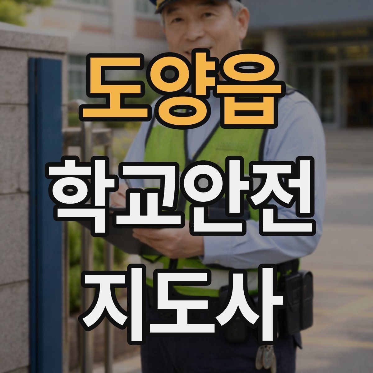도양읍 학교안전지도사 자격증 해질 무렵 시야 확보를 위한 지도 요령