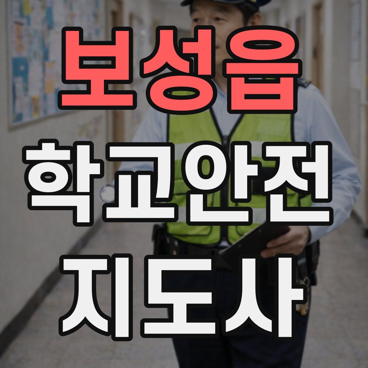 보성읍 학교안전지도사 자격증