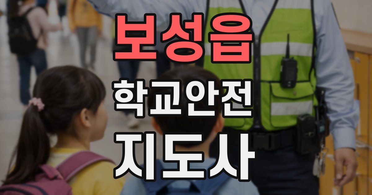 보성읍 학교안전지도사 자격증