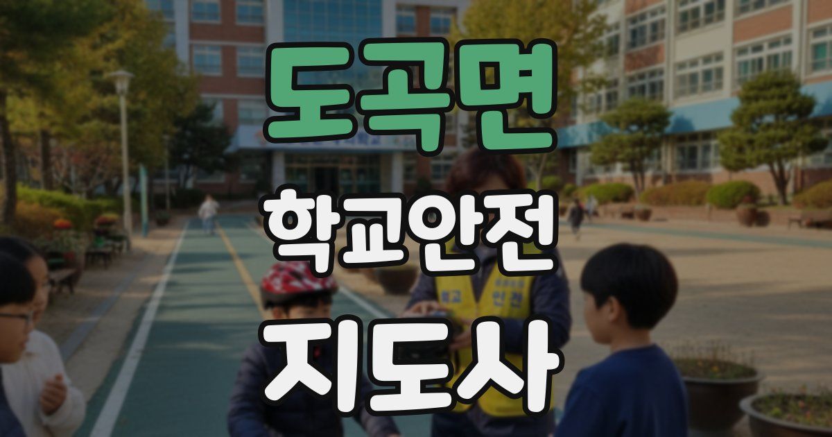 도곡면 학교안전지도사 자격증