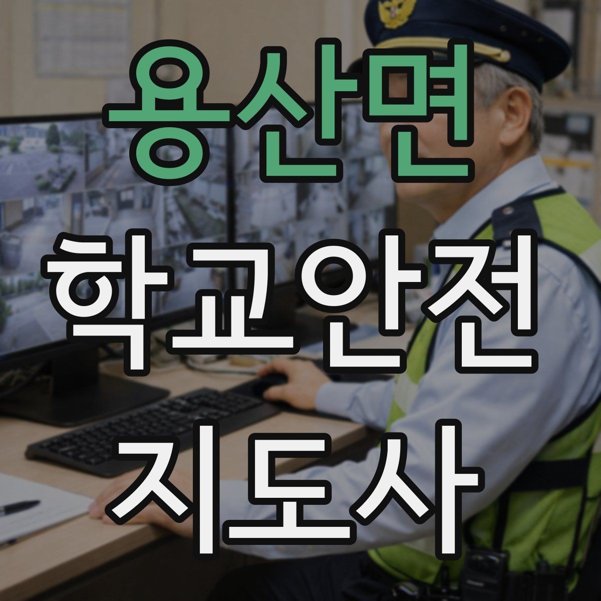 용산면 학교안전지도사 자격증 공사 차량이 많은 날 통학로 안내 요령