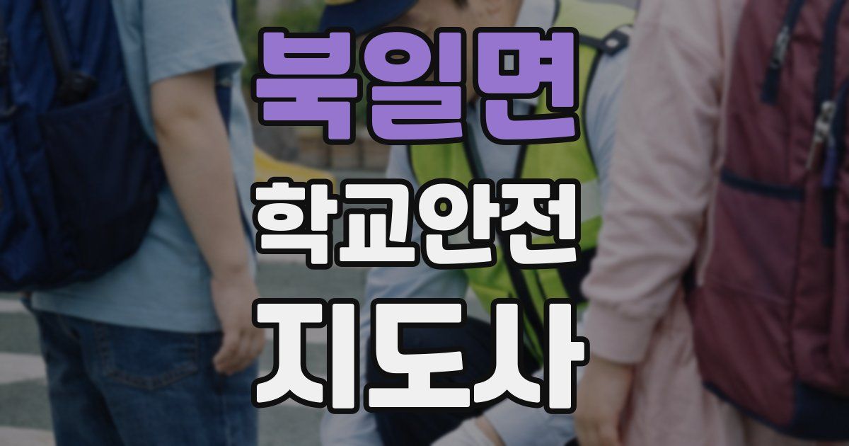 북일면 학교안전지도사 자격증