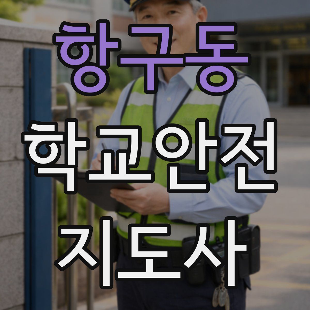 항구동 학교안전지도사 자격증