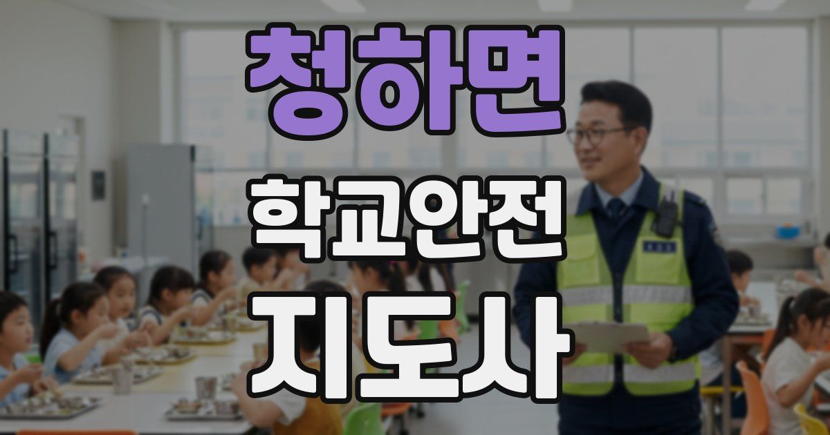 청하면 학교안전지도사 자격증
