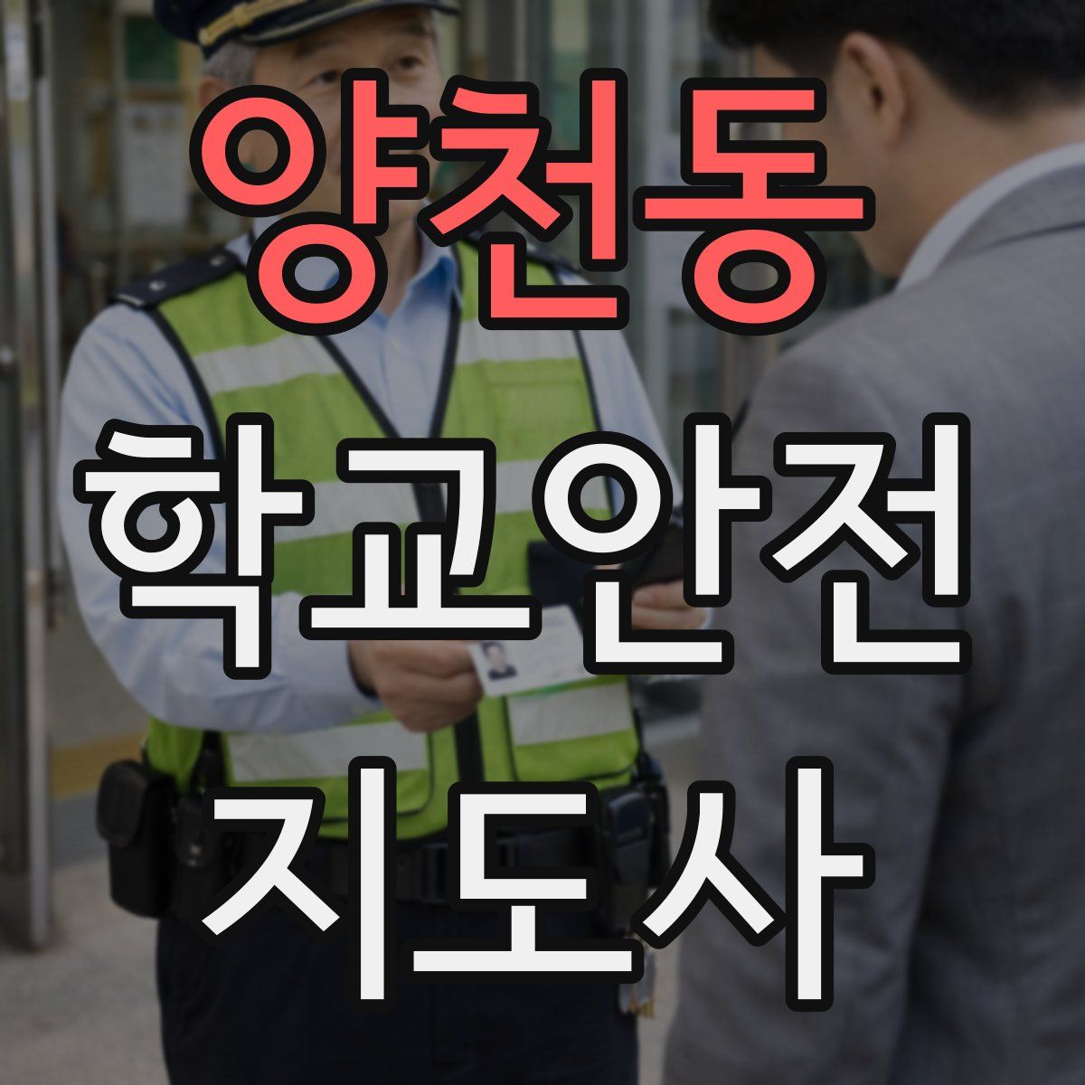 양천동 학교안전지도사 자격증