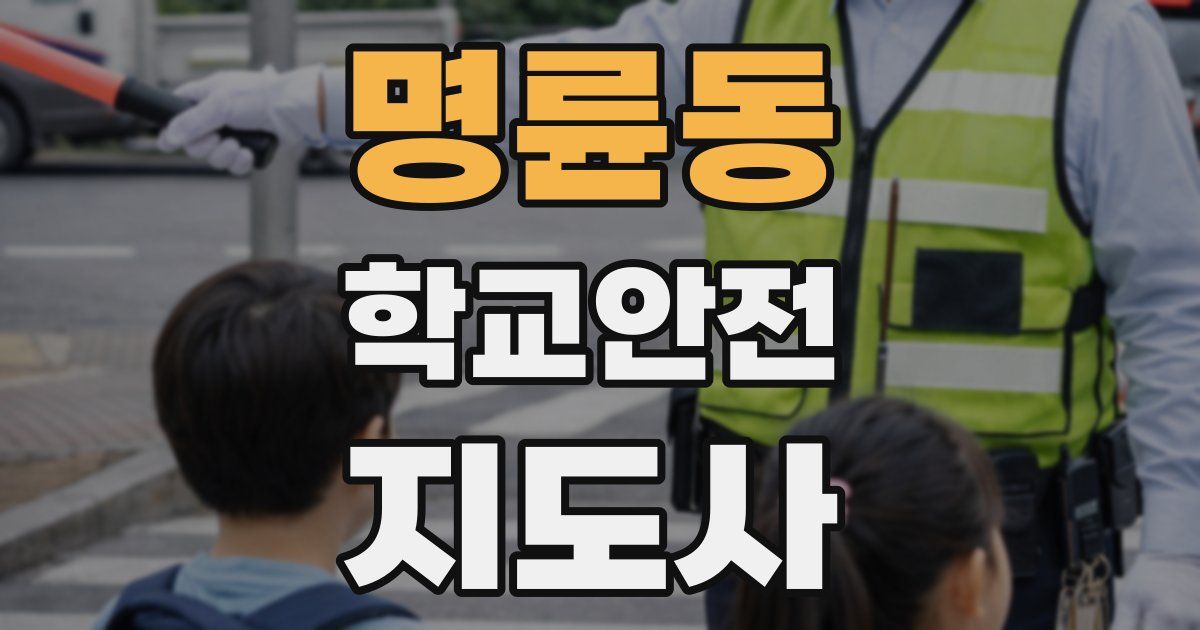 명륜동 학교안전지도사 자격증