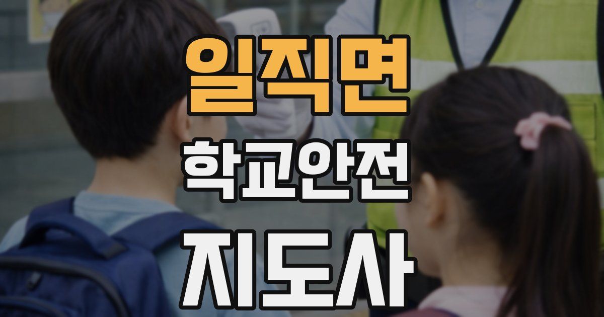 일직면 학교안전지도사 자격증