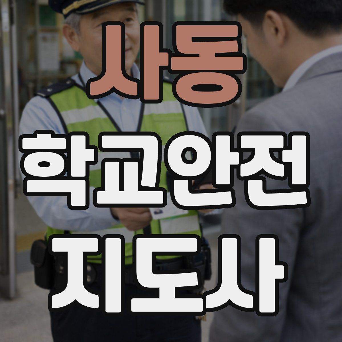 사동 학교안전지도사 자격증