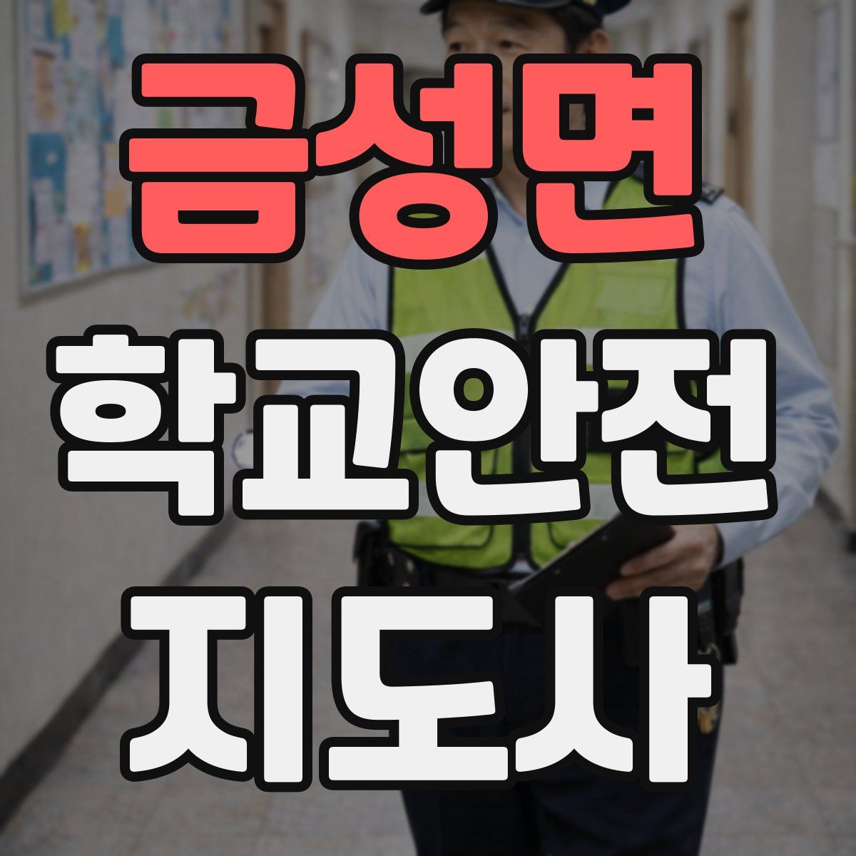 금성면 학교안전지도사 자격증