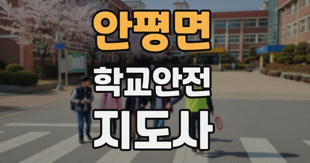 안평면 학교안전지도사 자격증