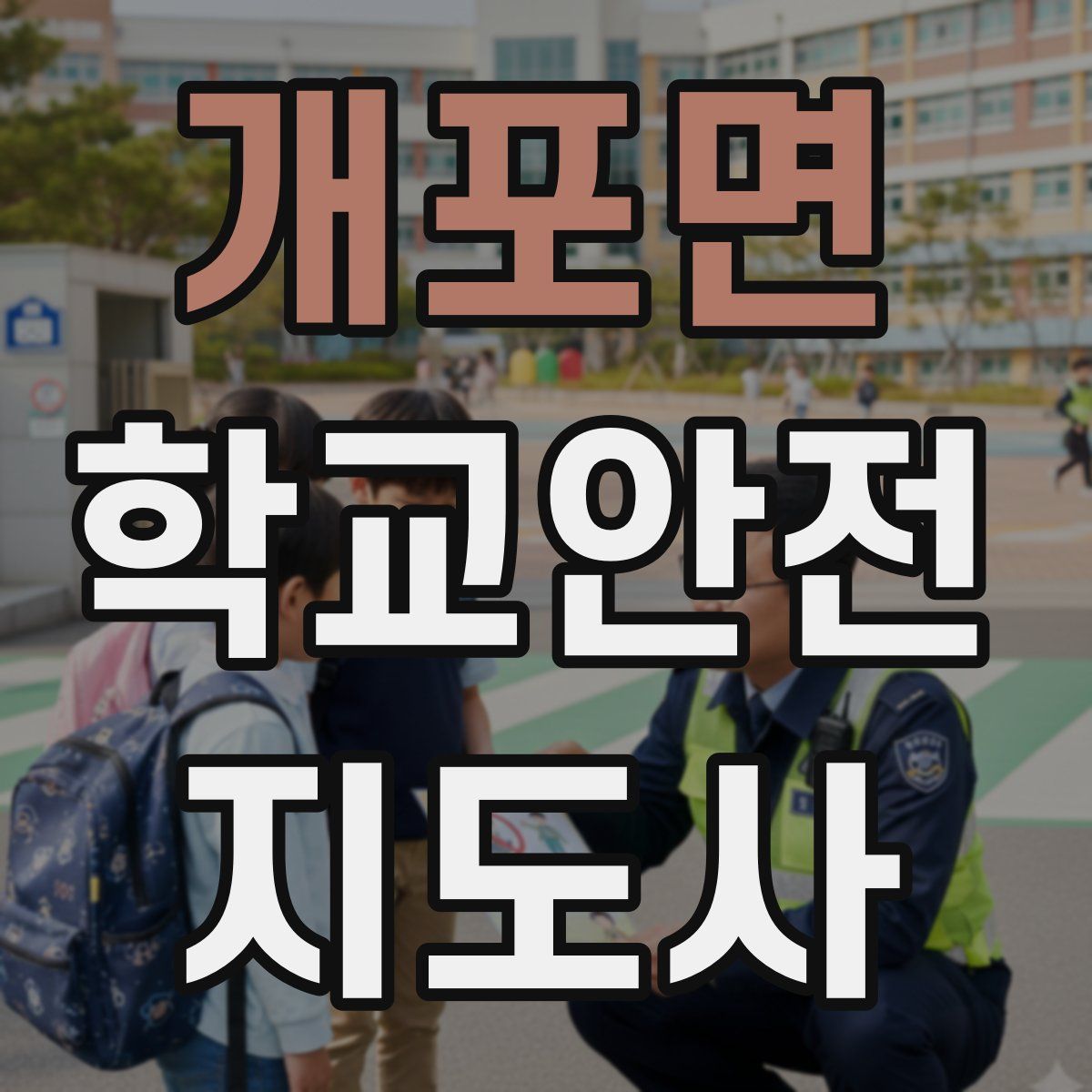개포면 학교안전지도사 자격증