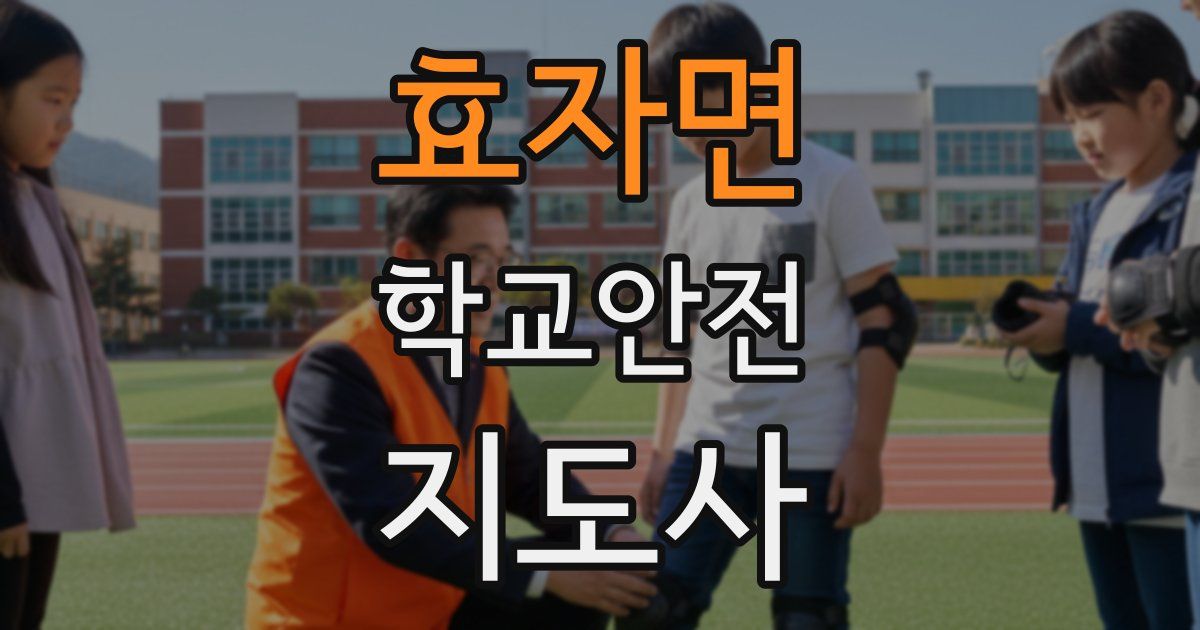 효자면 학교안전지도사 자격증