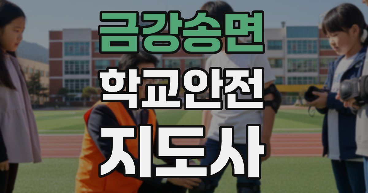 금강송면 학교안전지도사 자격증