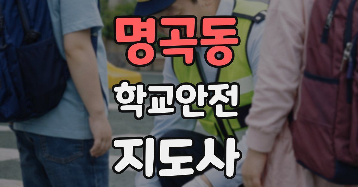 명곡동 학교안전지도사 자격증