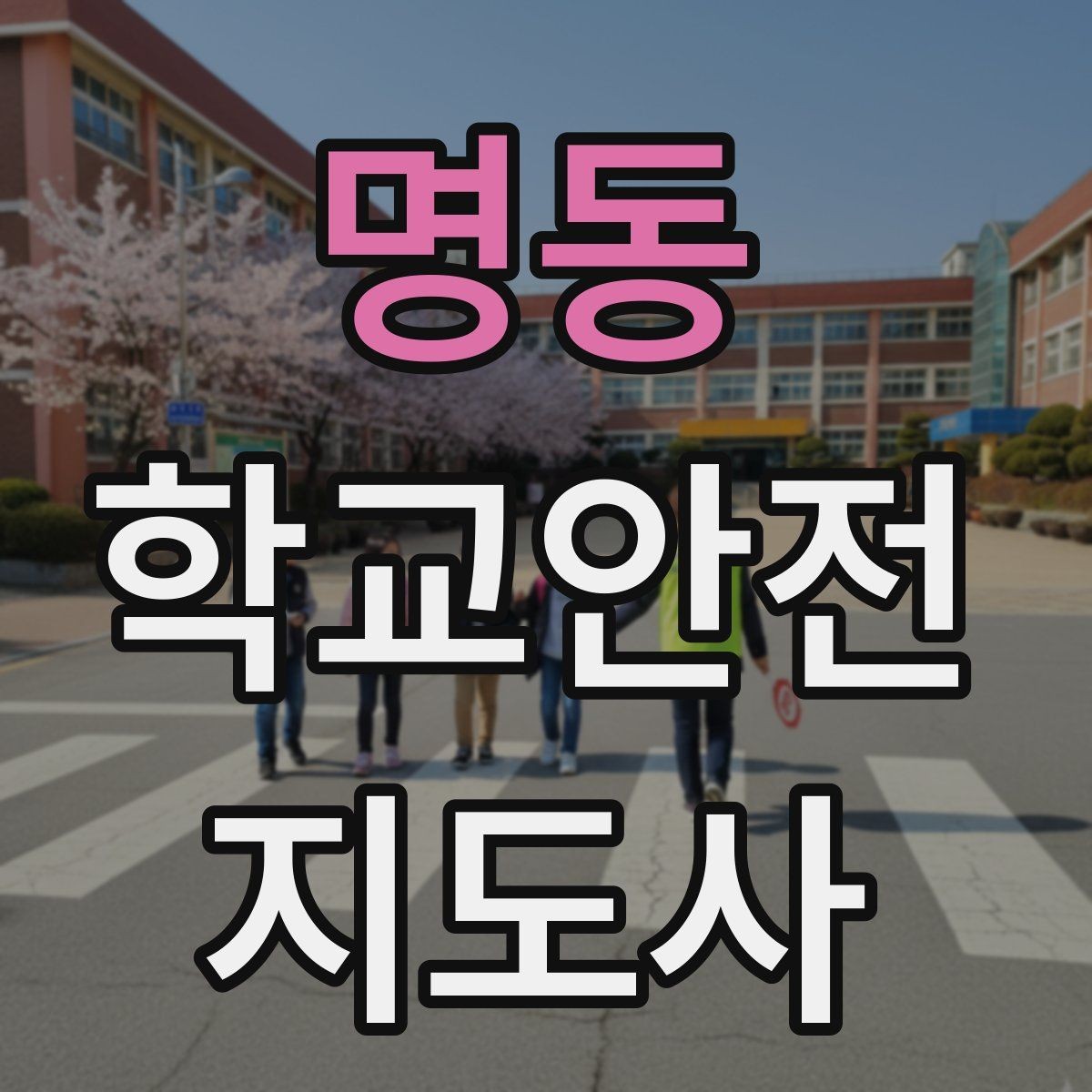 명동 학교안전지도사 자격증 안전조끼 표지판 사용이 필요한 이유