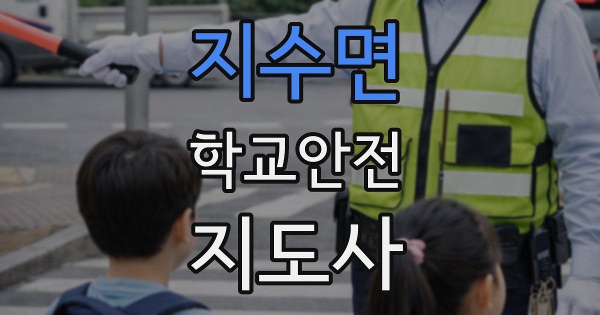 지수면 학교안전지도사 자격증