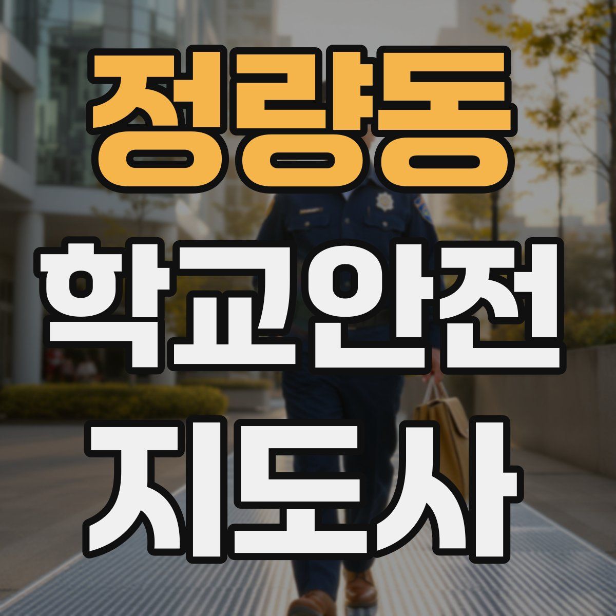 정량동 학교안전지도사 자격증