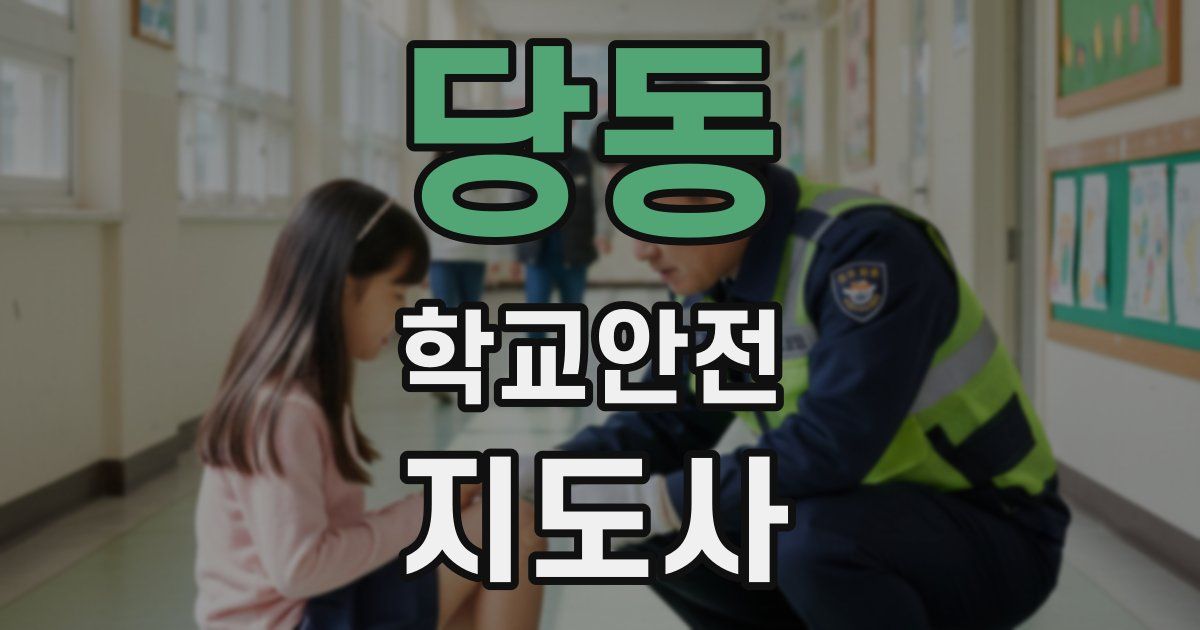 당동 학교안전지도사 자격증