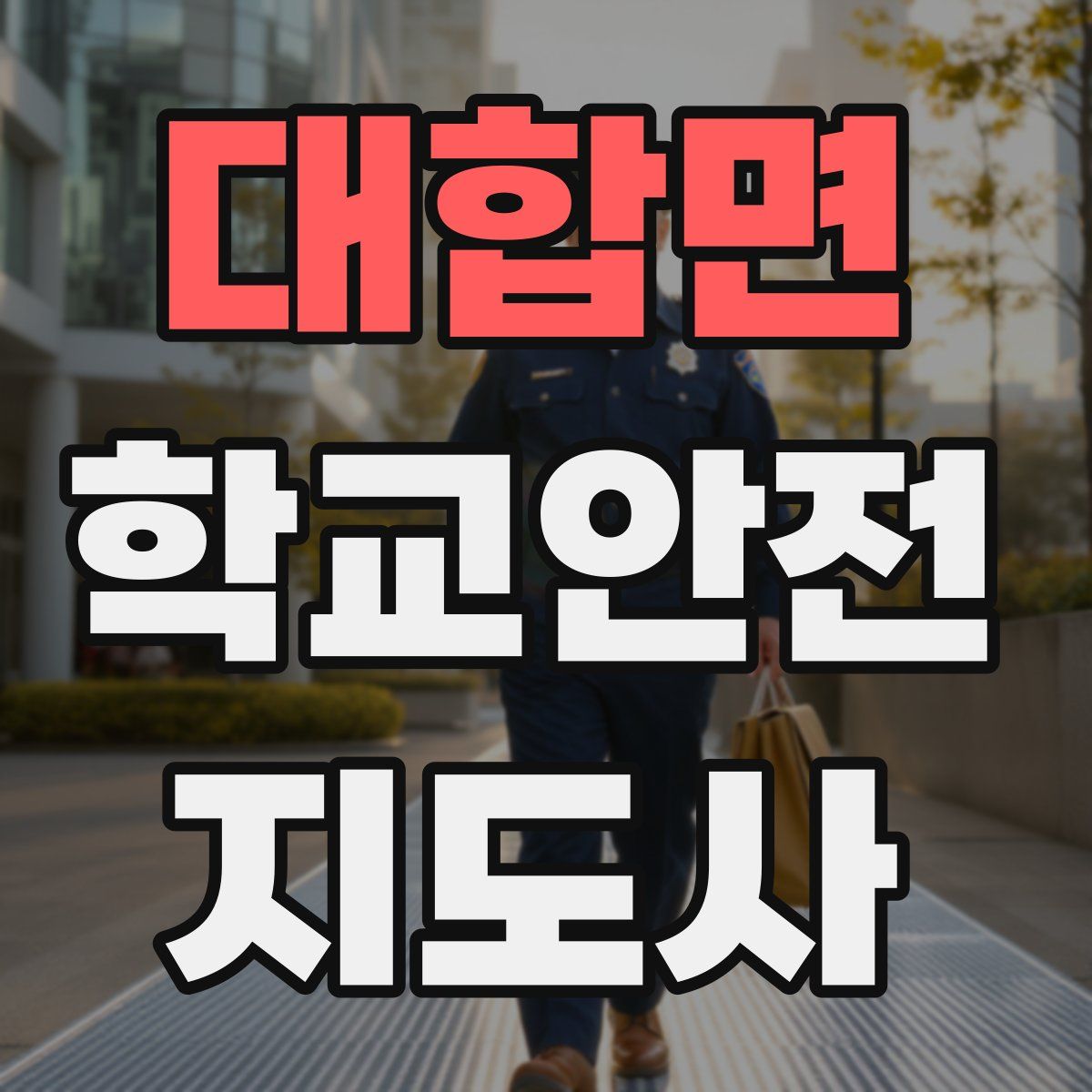 대합면 학교안전지도사 자격증