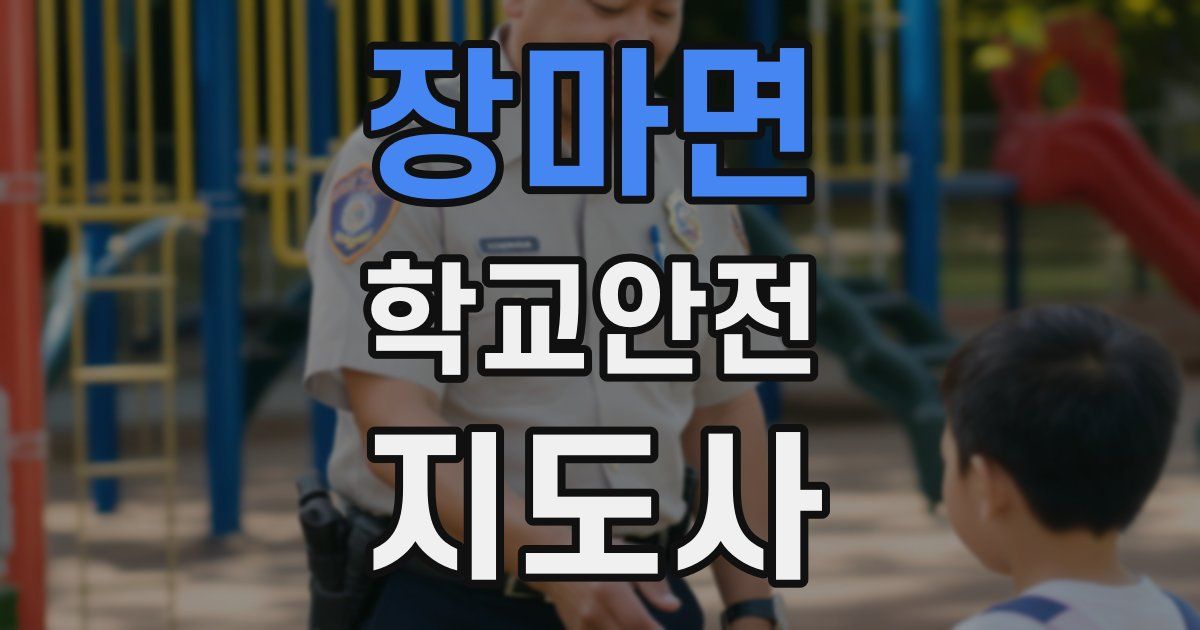 장마면 학교안전지도사 자격증