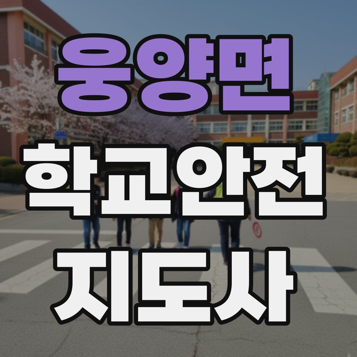 웅양면 학교안전지도사 자격증