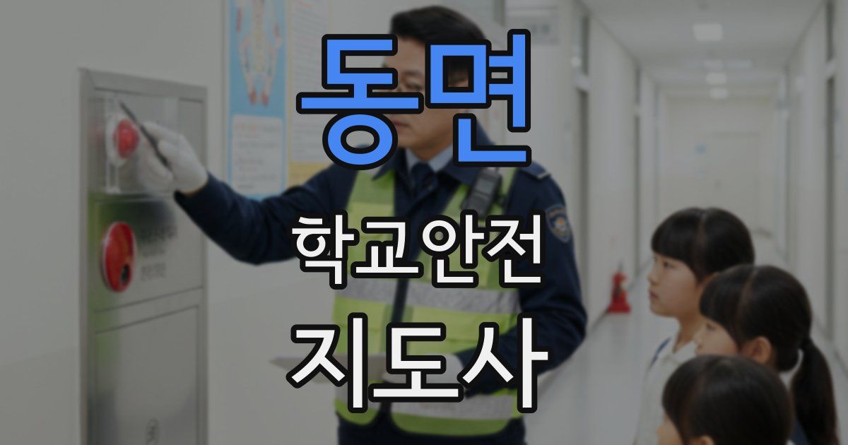 동면 학교안전지도사 자격증