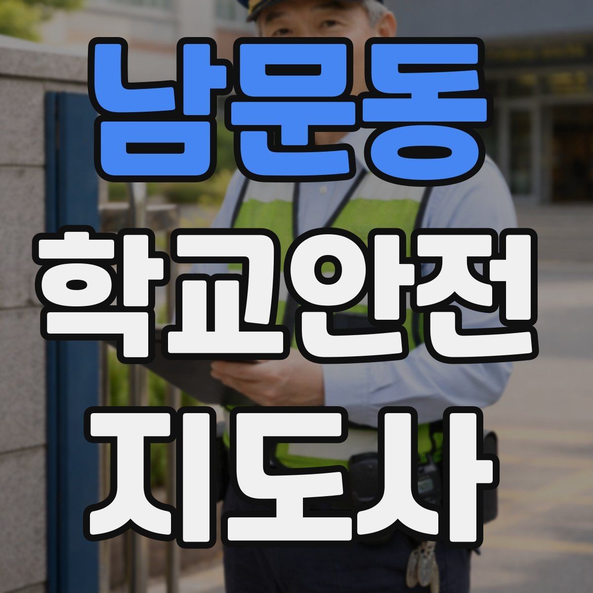 남문동 학교안전지도사 자격증 우천 강설 시 등하교 안전 운영