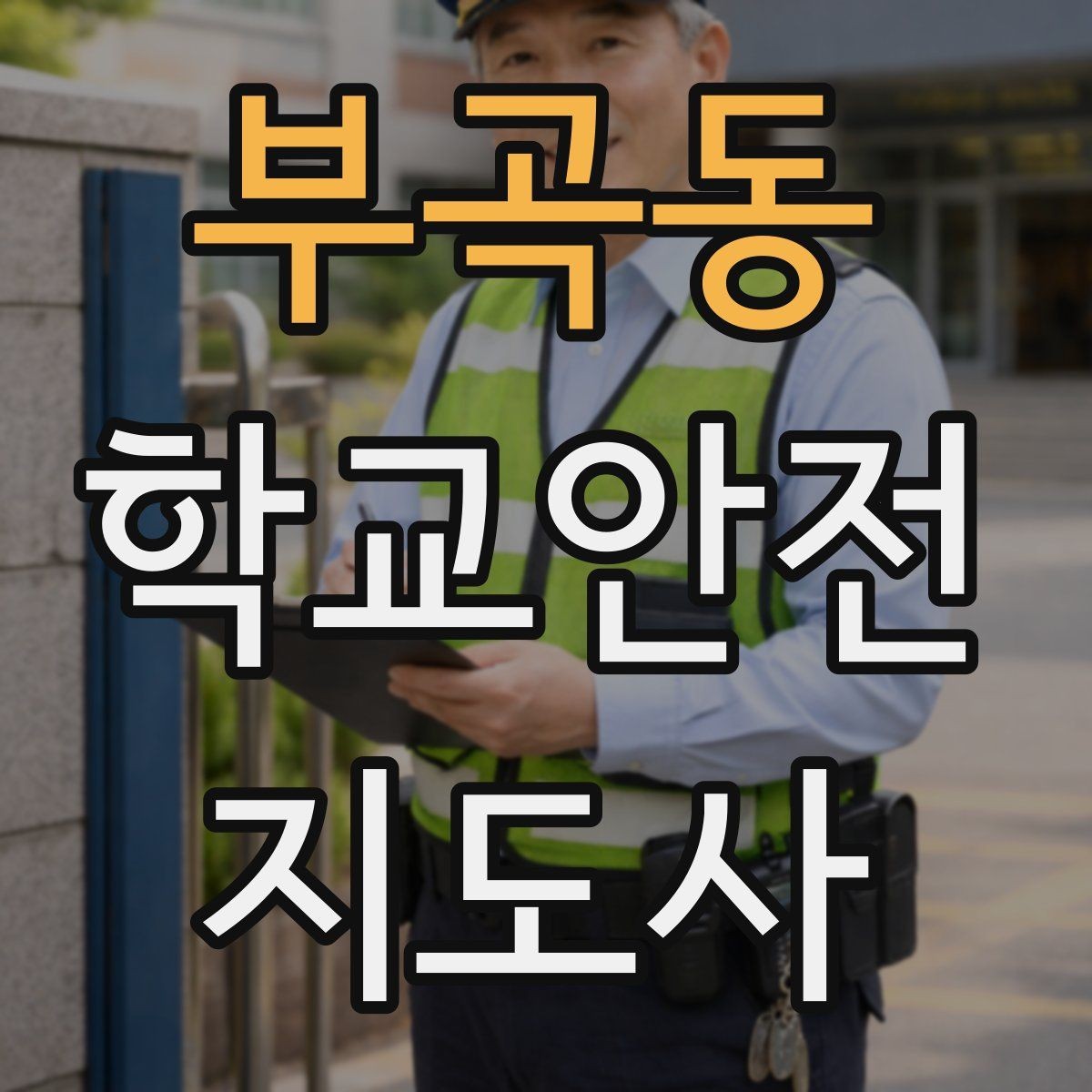 부곡동 학교안전지도사 자격증 하굣길 혼잡 시간대 안전 관리 팁