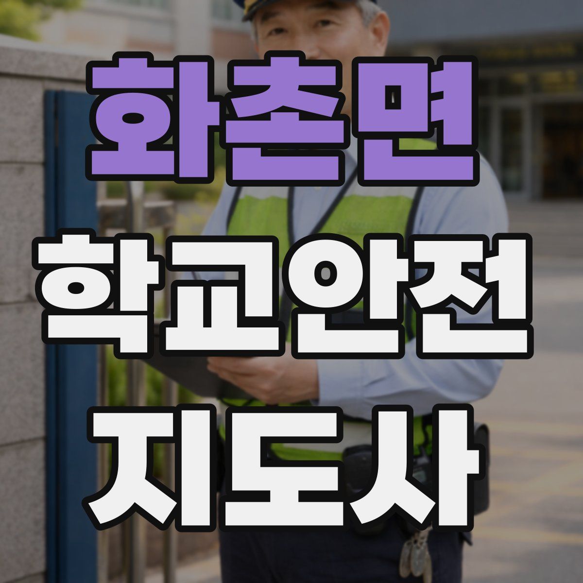 화촌면 학교안전지도사 자격증