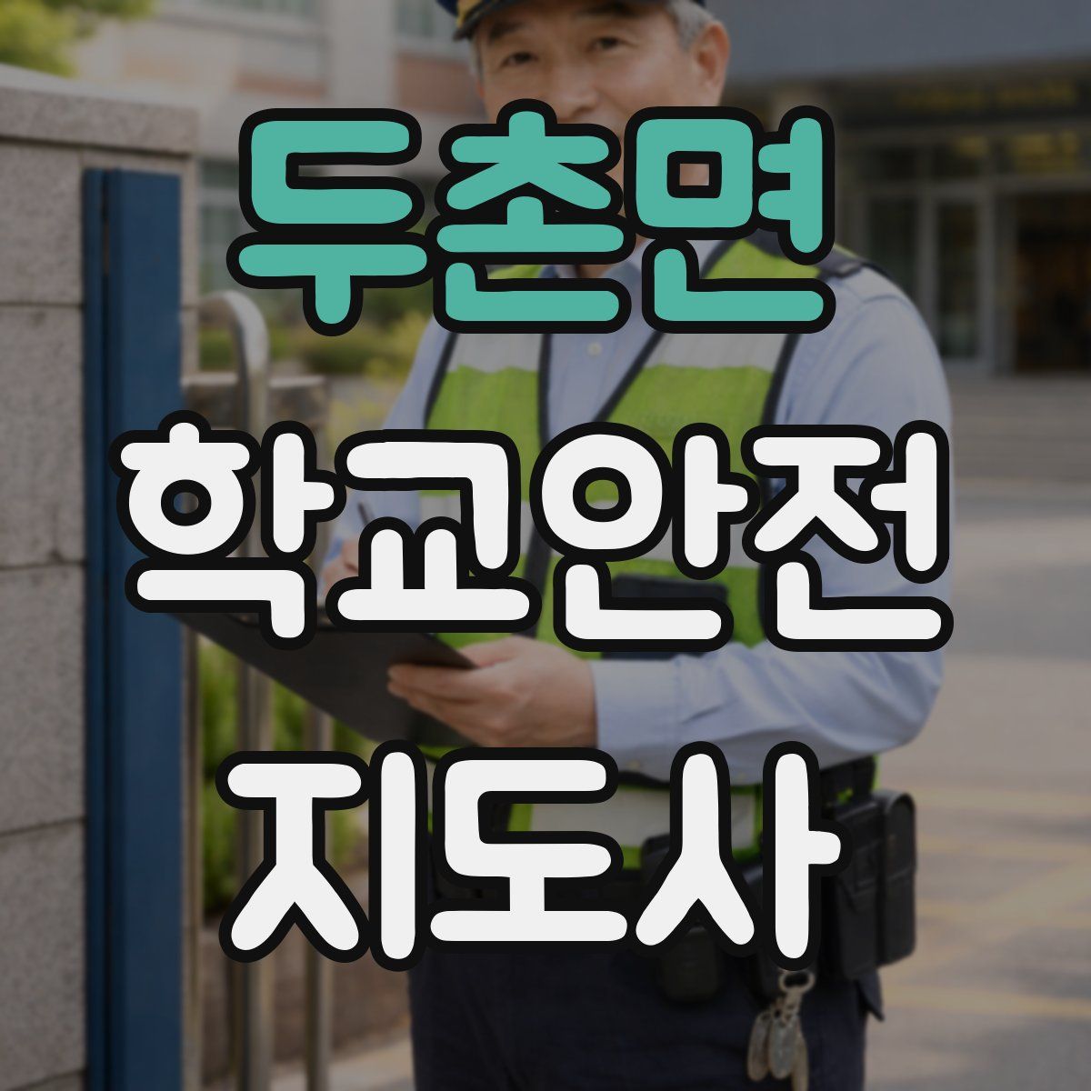 두촌면 학교안전지도사 자격증