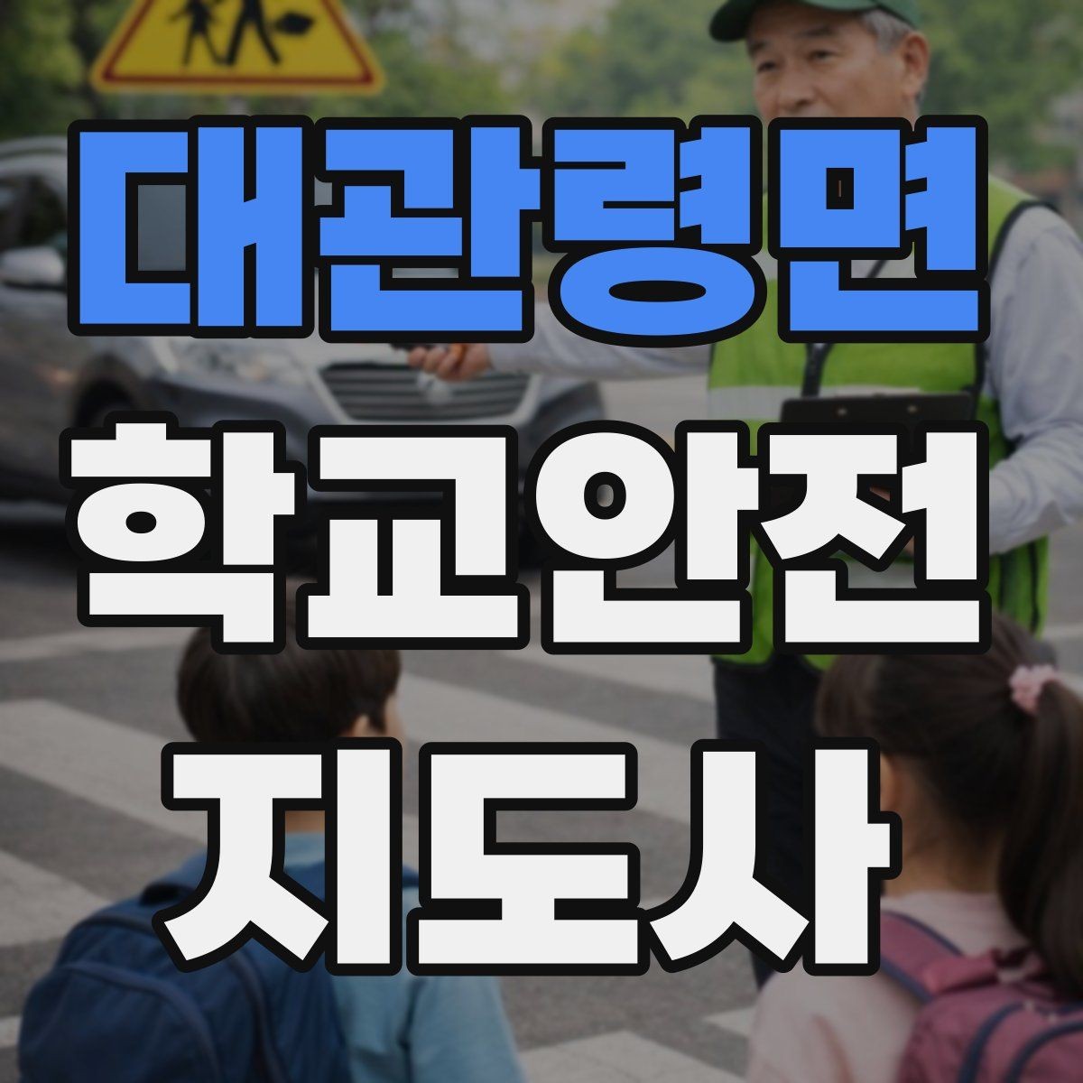대관령면 학교안전지도사 자격증 우천 강설 시 등하교 안전 운영