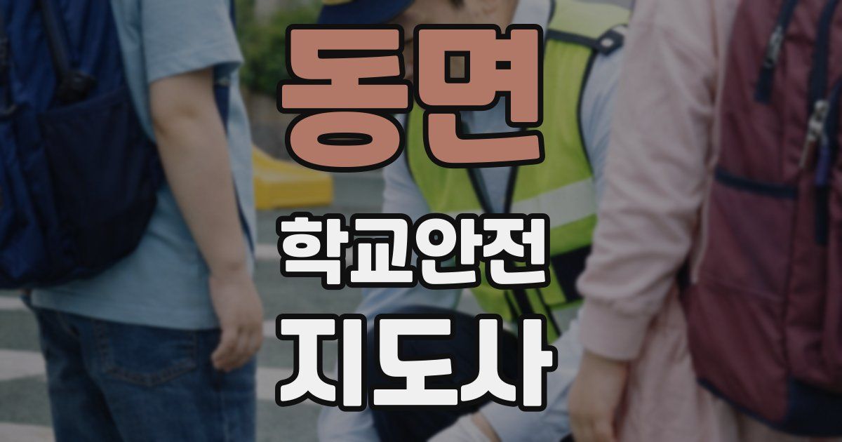 동면 학교안전지도사 자격증