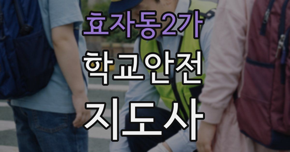 효자동2가 학교안전지도사 자격증
