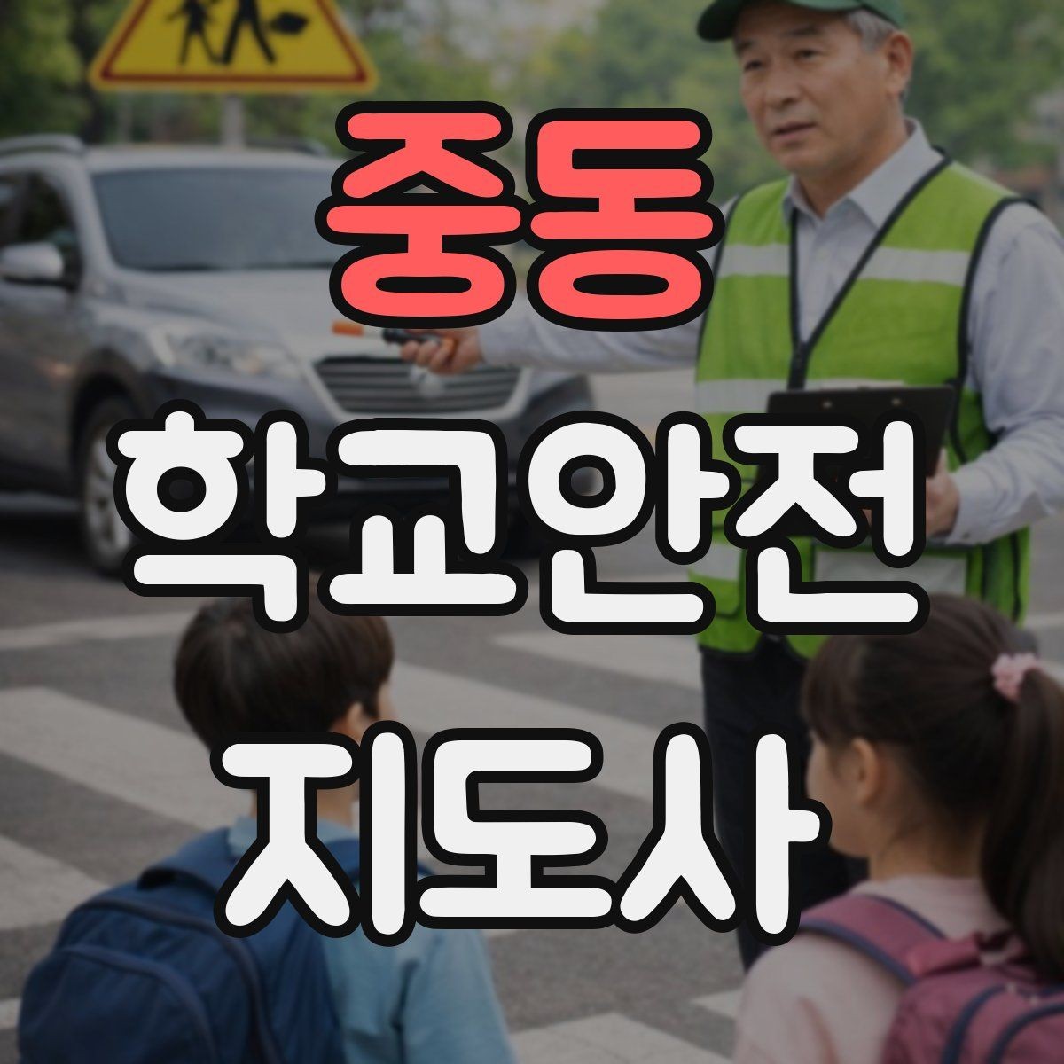 중동 학교안전지도사 자격증 신호등 없는 교차로에서 지도할 때 주의점